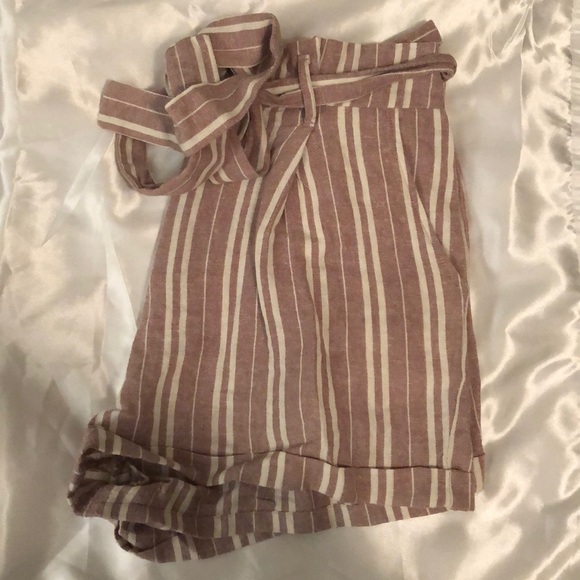 Forever 21 Pants - Paper bag Striped Short